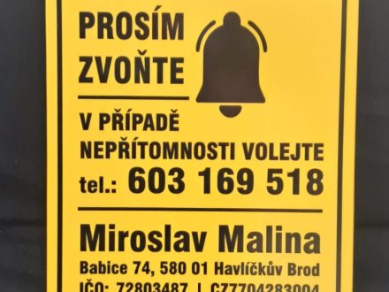 PIXEL reklama - bondová deska s polepem - tištěná samolepka s laminací a zahnutím dozadu