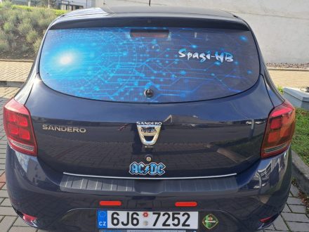 PIXEL reklama - polep zadního skla vozu - samolepka OWV