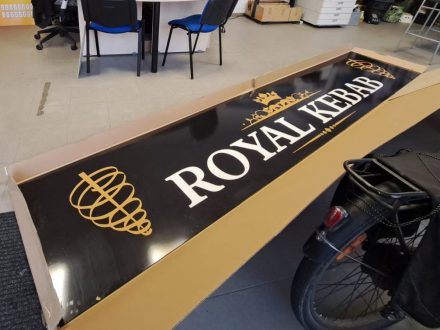 PIXEL reklama - bondová deska s polepem - tištěná samolepka s laminací - Kebab Humpolec