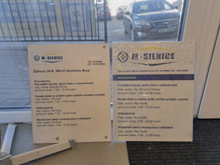 PIXEL reklama - bondová deska s polepem - tištěná samolepka s laminací - M-Silnice