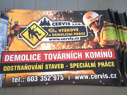 PIXEL reklama - banner s oky po obvodu - CERVIS