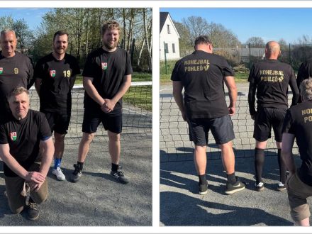 PIXEL reklama - sportovní dresy na nohejbal - kombinace DTF nažehlováku a gumového řezaného nažehlováku - Nohejbal Pohleď