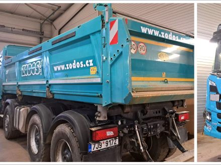 PIXEL reklama s. r. o. - polep vozu Scania - řezané fólie IP 5700 - zadavatel ZODOS Okrouhlice